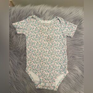 💕Carter's Pink and Green Floral Bodysuit
